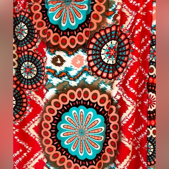 Handmade Colorful Floral Bohemian Maxi Skirt XL - Picture 5 of 10